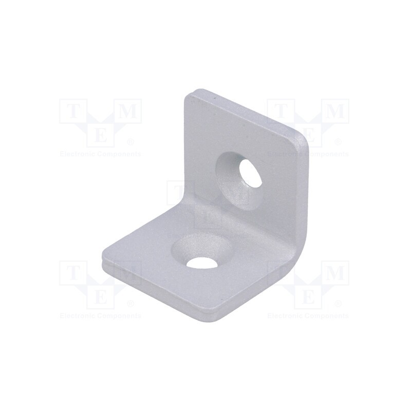 1 pcs x ELESA+GANTER - GN 967-40-40-L-1-SR - Angle bracket, for profiles, W: 40mm, H: 40mm, L: 40mm, steel, silver