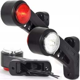 Combination front and rear marker lamp set