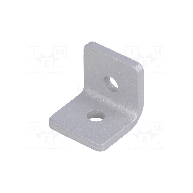 1 pcs x ELESA+GANTER - GN 967-20-20-L-2-SR - Angle bracket, for profiles, W: 20mm, H: 20mm, L: 20mm, steel, silver