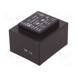 1 pcs x HAHN - BV EI 481 1347 - Transformer: encapsulated, 10VA, 115VAC, 12V, 12V, 417mA, 417mA, PCB