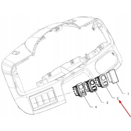 P5s48101016 window washer switch