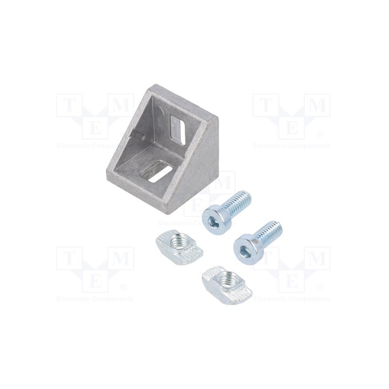 1 pcs x FATH - 093W303N08S11 - Angle bracket, for profiles, Width of the groove: 8mm, W: 29mm