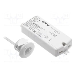 1 pcs x GTV Poland - AE-WBEZDPIR-10 - Touchless switch, white, with motion detector, 2m, 110÷240VAC