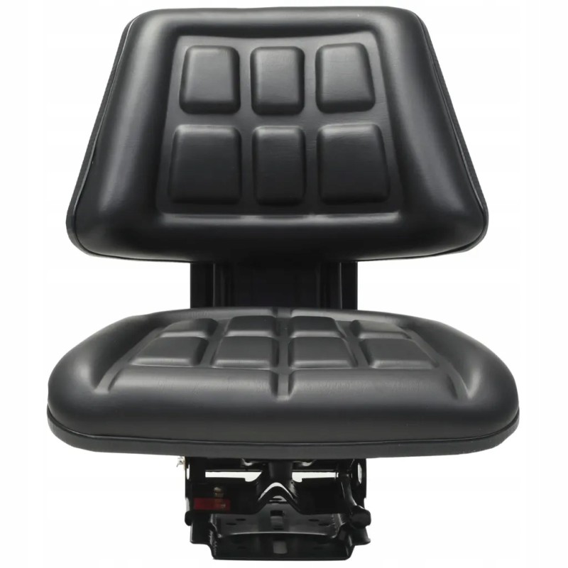 Tractor seat with suspension, black, 48x50x59cm