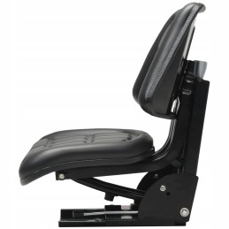 Tractor seat with suspension, black, 48x50x59cm