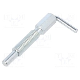 1 pcs x ELESA+GANTER - GN 7017-4-M6-B-ST - Mount.elem: indexing plungers, Plunger mat: zinc plated steel
