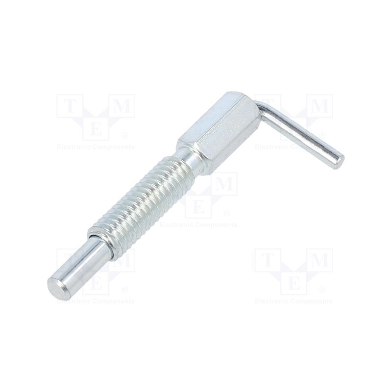 1 pcs x ELESA+GANTER - GN 7017-4-M6-B-ST - Mount.elem: indexing plungers, Plunger mat: zinc plated steel