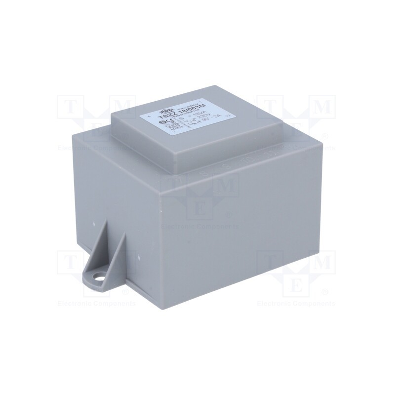 1 pcs x INDEL - TSZZ18/003M - Transformer: encapsulated, 18VA, 230VAC, 9V, 2A, PCB, IP00, A: 52mm