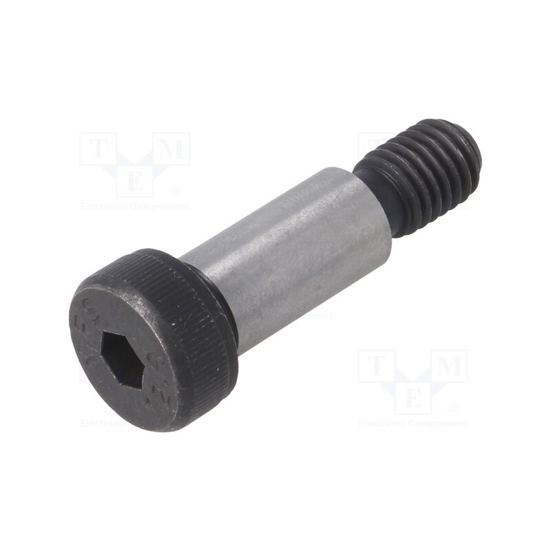1 pcs x ELESA+GANTER - ISO 7379-12-M10-25 - Shoulder screw, steel, M10, 1.5, Thread len: 16mm, hex key, HEX 6mm