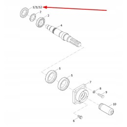 Te300 411 05 retaining ring 40 x 64 x 8