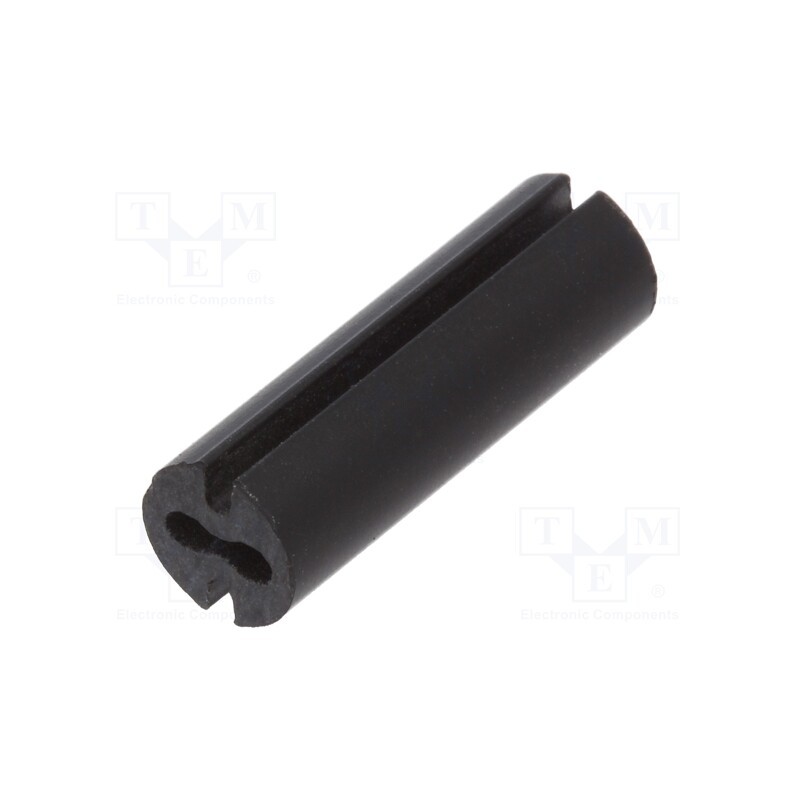 10 pcs x DREMEC - 8GE04V80553 - Spacer sleeve, LED, Øout: 4.8mm, ØLED: 3mm, L: 15mm, black, UL94V-0