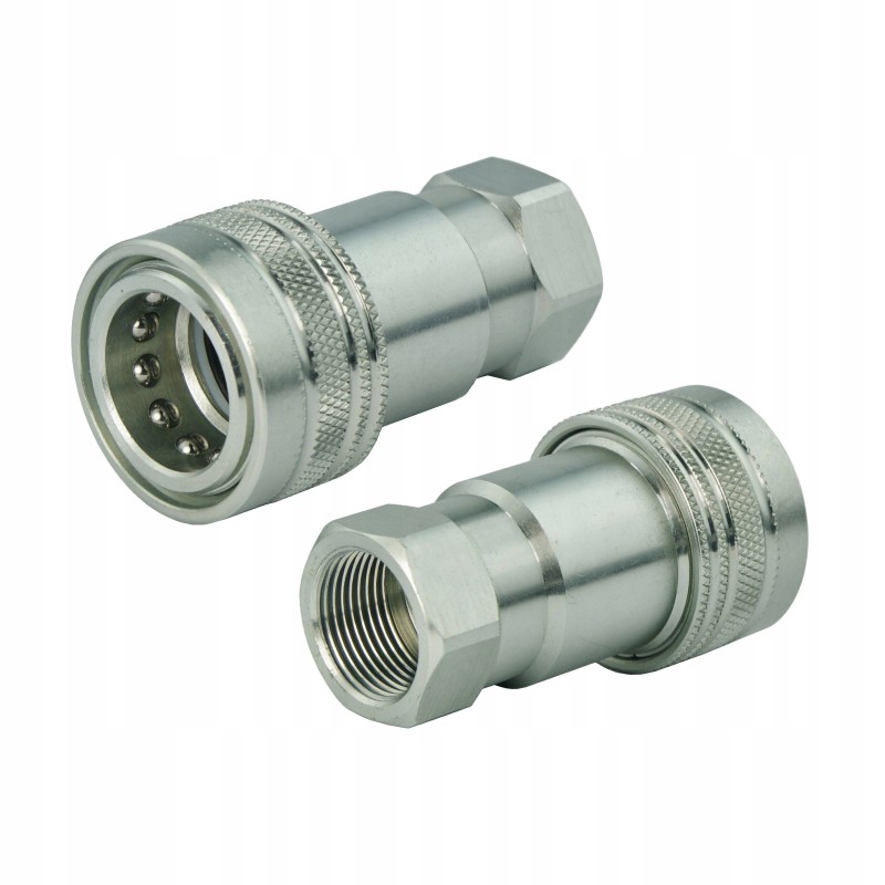 Euro hydraulic quick connector, M18 internal socket