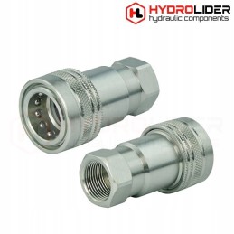 Euro hydraulic quick connector, M18 internal socket