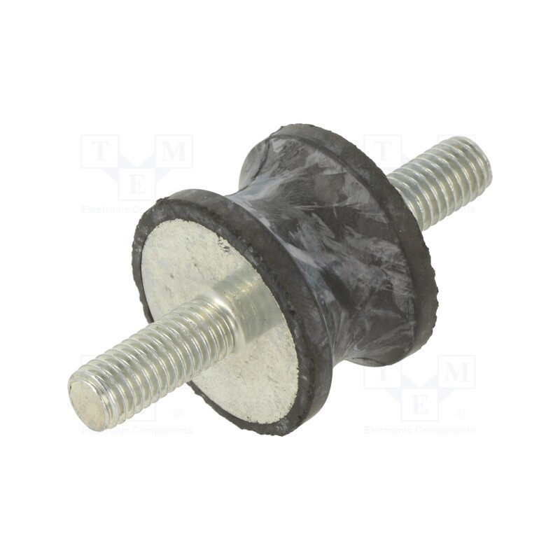 1 pcs x ELESA+GANTER - DVC.1-30-22-20-M8-20-40 - Vibration damper, M8, Ø: 30mm, rubber, L: 20mm, Thread len: 20mm