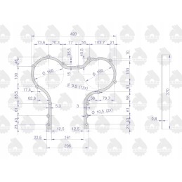 Timing cover gasket krazelite 0 8mm c 330