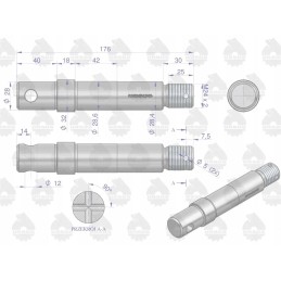 Lift arm pin C 385 original Ursus