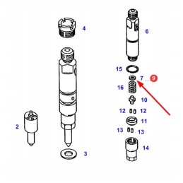 F926202710210 injector washer 1 05mm
