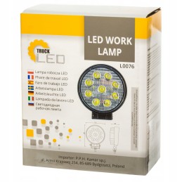 LED work halogen lamp 27w 12v 24v searchlight