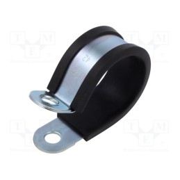 1 pcs x MPC INDUSTRIES - LKD14225 - Fixing clamp, ØBundle : 42mm, W: 25mm, steel, Cover material: EPDM