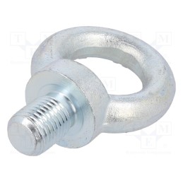 1 pcs x DROMET - SZU27 - Lifting eye bolt, M27x41, Head: eye, steel, zinc, DIN 580, 53mm
