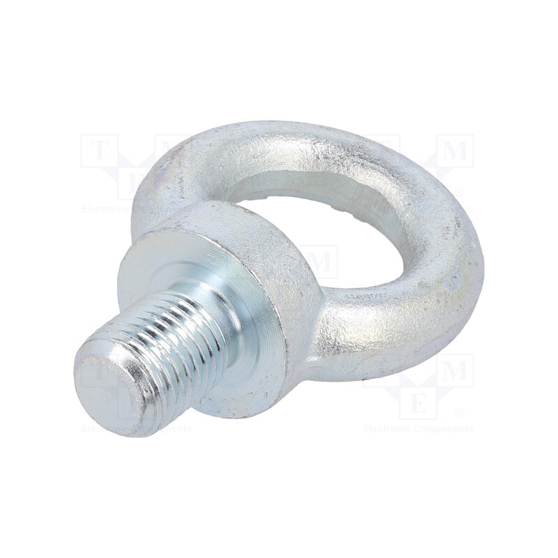 1 pcs x DROMET - SZU27 - Lifting eye bolt, M27x41, Head: eye, steel, zinc, DIN 580, 53mm
