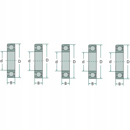 Ball bearing usually 6007 2rs c fag