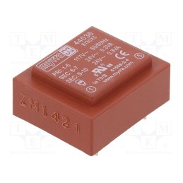 1 pcs x MYRRA - 44036 - Transformer: encapsulated, 0.6VA, 117VAC, 24V, 24V, 12mA, 12mA, PCB