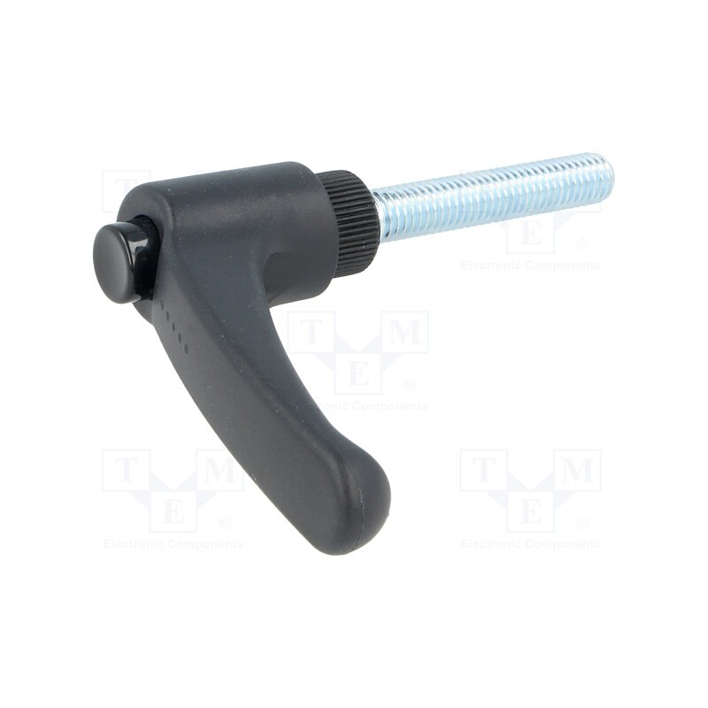 1 pcs x ELESA+GANTER - ERX.63 P-M8X45-C1 - Lever, adjustable, Thread len: 45mm, Lever length: 63mm, -30÷130°C