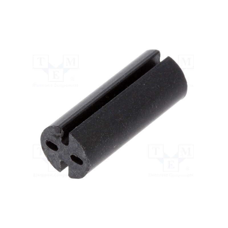10 pcs x DREMEC - 8GE04V80565 - Spacer sleeve, LED, Øout: 5.1mm, ØLED: 5mm, L: 13mm, black, UL94V-0