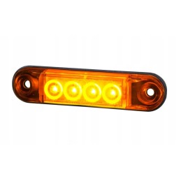 Front lamp 4 LED 12 24v orange slim