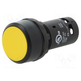 1 pcs x ABB - 1SFA619100R1013 - Switch: push-button, 22mm, Stabl.pos: 1, NO, yellow, none, 1A/240VAC