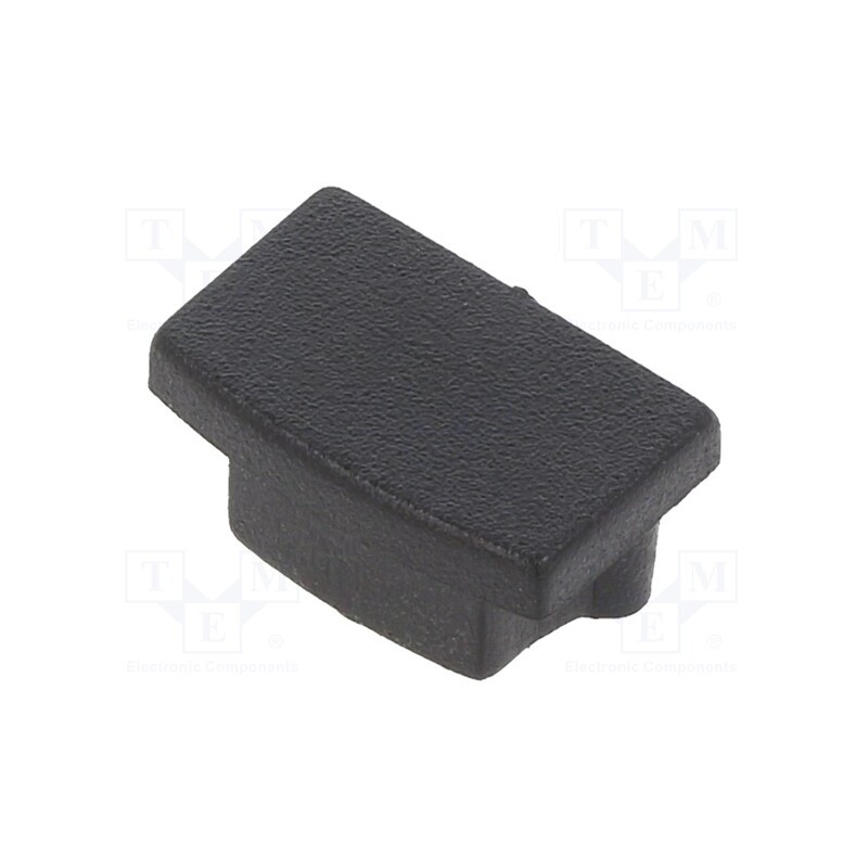 1 pcg x TOPMET - C7940002 - Cap for LED profiles, black, 20pcs, ABS, rounded, BEGTON12