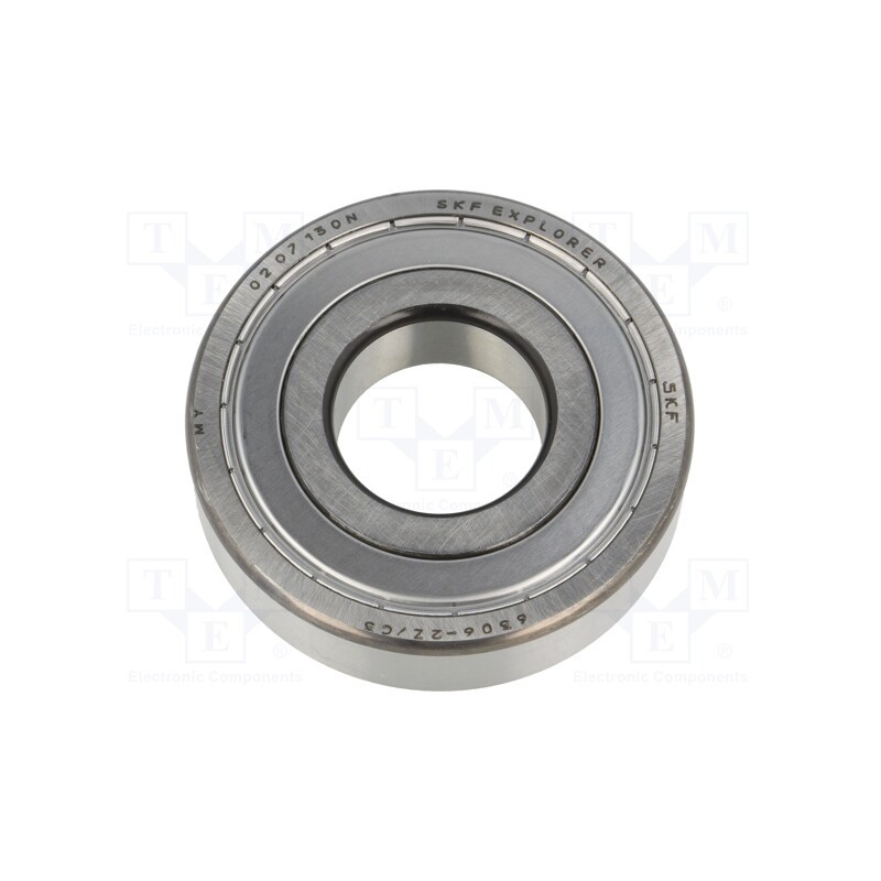 1 pcs x SKF - 6306-2Z/C3 SKF - Bearing: single row deep groove ball, Øint: 30mm, Øout: 72mm