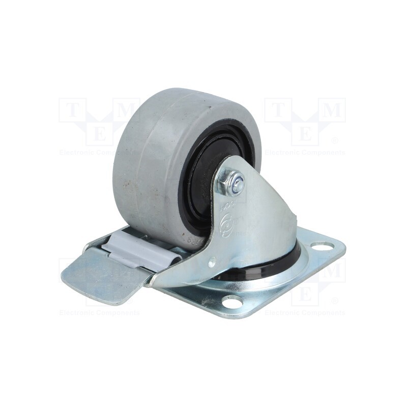 1 pcs x RADER - KPE-POGES 80K1-HC - Transport wheel, Ø: 80mm, W: 36mm, H: 105mm, torsional with lock