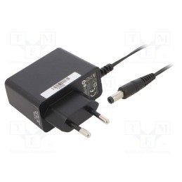 1 pcs x POS - POSC12100A-CN - Power supply: switched-mode, plug, 12VDC, 1A, 12W, Plug: EU, 82.96%