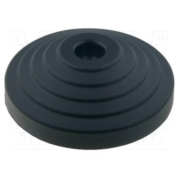 1 pcs x ELESA+GANTER - LV.A-80-14-AS - Foot, with no-slip disk, Base dia: 80mm, polyamide, H: 24mm