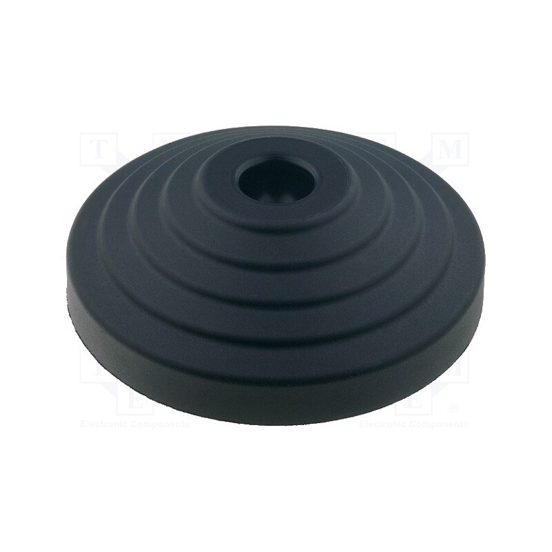 1 pcs x ELESA+GANTER - LV.A-80-14-AS - Foot, with no-slip disk, Base dia: 80mm, polyamide, H: 24mm