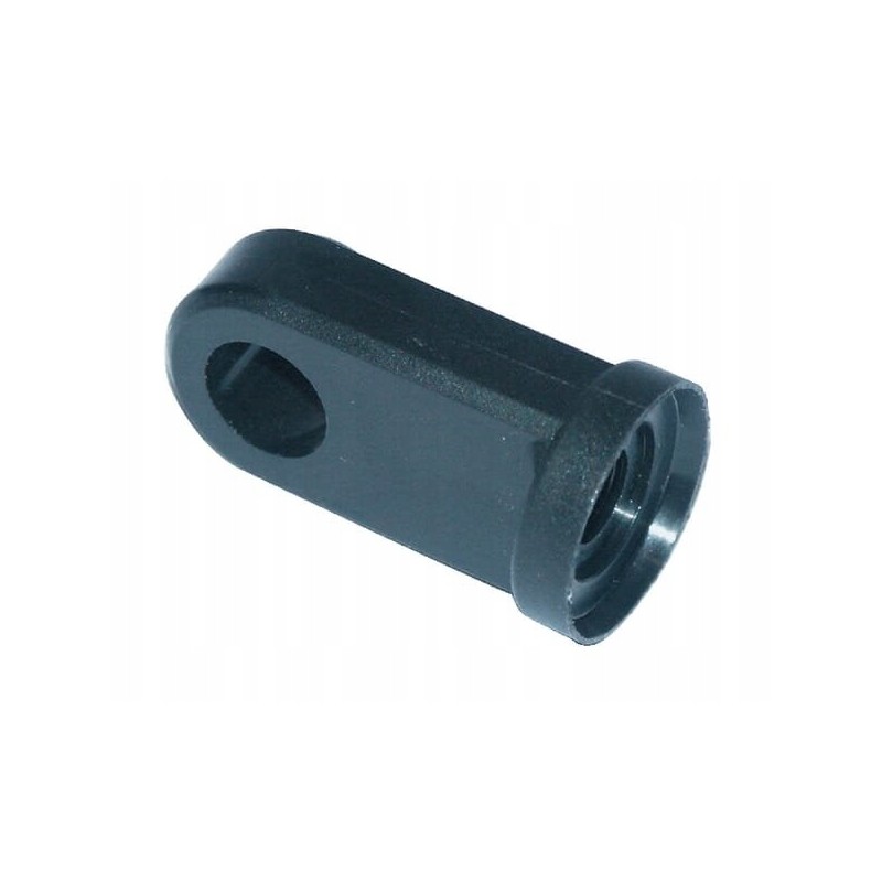 Gas spring connecting eye made of plastic