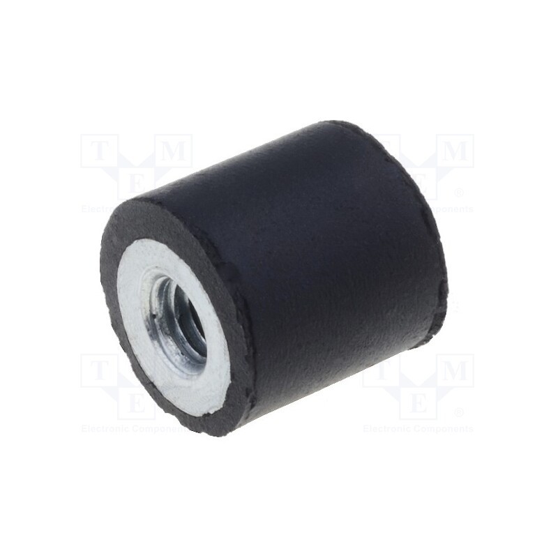 1 pcs x ELESA+GANTER - DVA.5-10-10-M4-55 - Vibroisolation foot, Ø: 10mm, H: 10mm, Shore hardness: 55±5, 59N