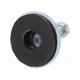1 pcs x ROZTOCZE - 4.431.001 - Foot, rigid,with lever, Base dia: 55mm, M10, steel