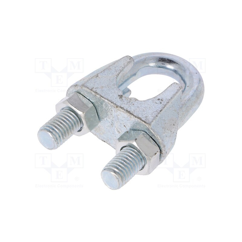 1 pcs x DROMET - ZL26 - Rope clamp wire, steel, for rope, Ørope: 26mm, zinc, DIN 741