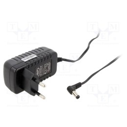 1 pcs x CELLEVIA POWER - CLW-1212-W2E-EB-L - Power supply: switched-mode, plug, 12VDC, 1A, 12W, Plug: EU, 83%
