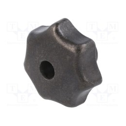 1 pcs x ELESA+GANTER - DIN 6336-GG-50-M10-D - Knob, Ø: 50mm, Int.thread: M10, cast iron, DIN 6336