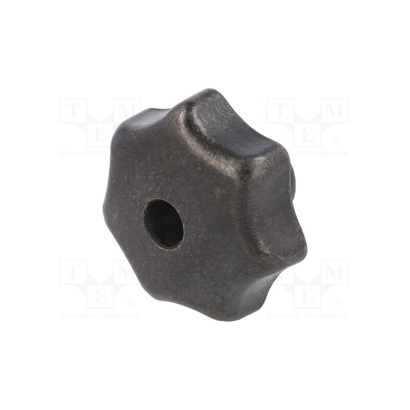 1 pcs x ELESA+GANTER - DIN 6336-GG-50-M10-D - Knob, Ø: 50mm, Int.thread: M10, cast iron, DIN 6336