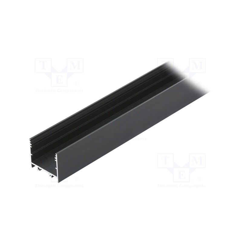 1 pcs x TOPMET - V3050021 - Profiles for LED modules, black, L: 1m, VARIO30-02, aluminium