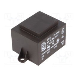 1 pcs x HAHN - BV EI 482 1243 - Transformer: encapsulated, 12VA, 230VAC, 18V, 667mA, PCB, BVEI