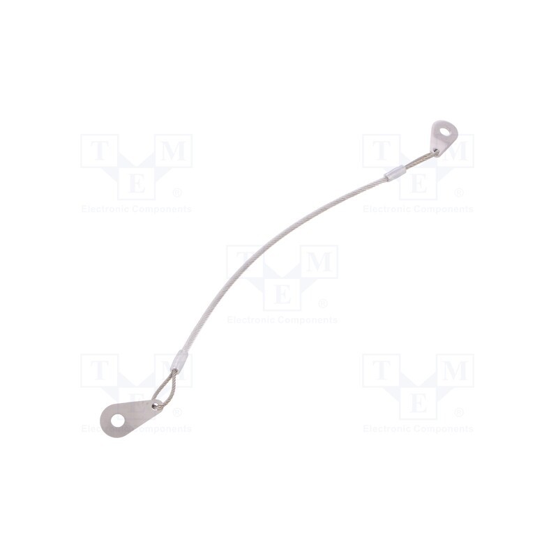 1 pcs x ELESA+GANTER - GN 111.2-200-C-TR - Retaining cable, Plating: PVC, stainless steel, 200mm