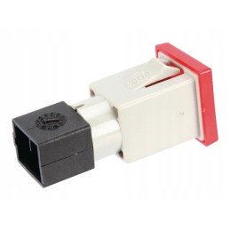 Square indicator light 12 24v red, screw-on
