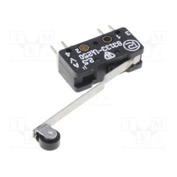 1 pcs x PROMET - 83133S54ER-34,4LO - Microswitch SNAP ACTION, 2.5A/250VAC, 0.3A/220VDC, ON-(ON), IP40