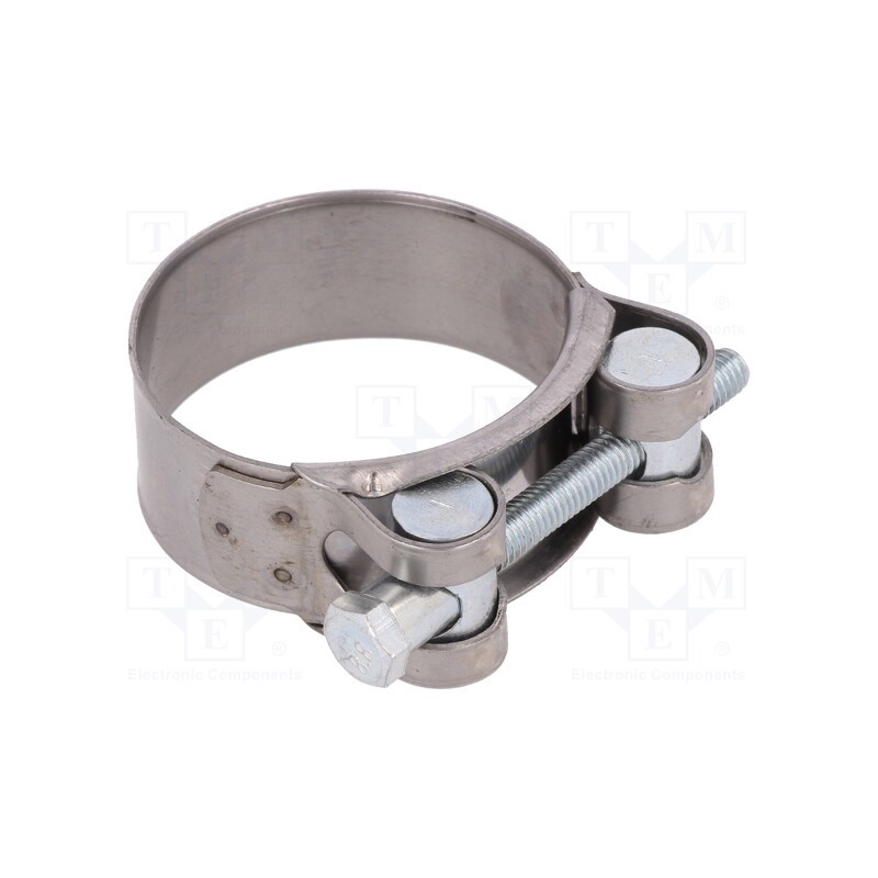 1 pcs x MPC INDUSTRIES - S2044 - T-bolt clamp, W: 22mm, Clamping: 44÷47mm, chrome steel AISI 430, S